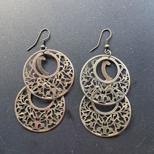 Cute dangly bronze earrings